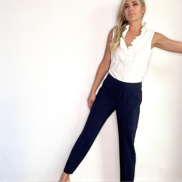 St. John Navy Blue Slacks Pants - Picture 3 of 13